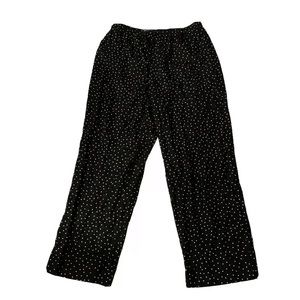 Who What Wear Polka Dot Wide Leg Natural Waist